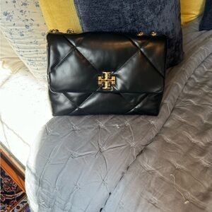 TORY BURCH SMALL KIRA DIAMOND QUILT PAVÉ CONVERTIBLE SHOULDER BAG